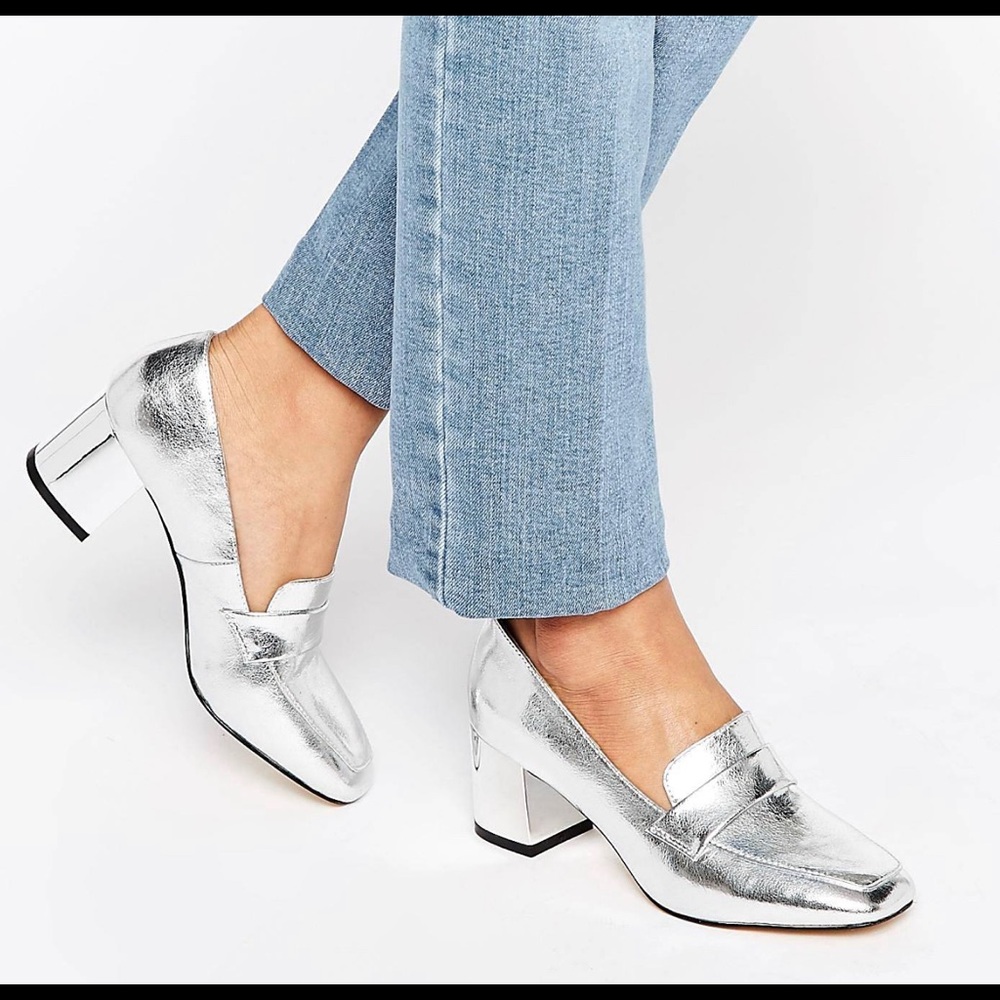 Modern Metallic Loafers